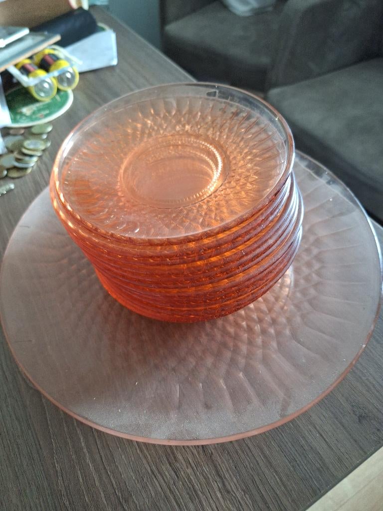 Gebaksstel glas, vintage, Ophalen