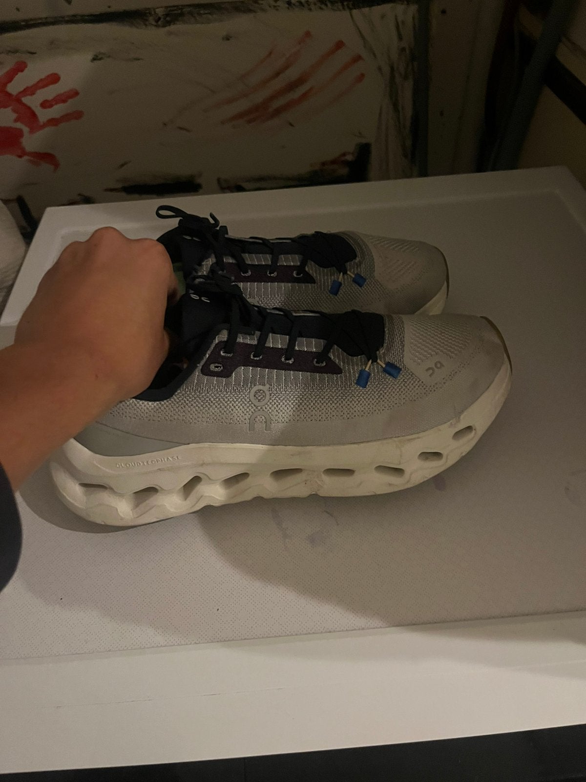 On cloud running schoenen, Kleding | Heren, Ophalen of Verzenden, Zo goed als nieuw, Zwart, Sportschoenen
