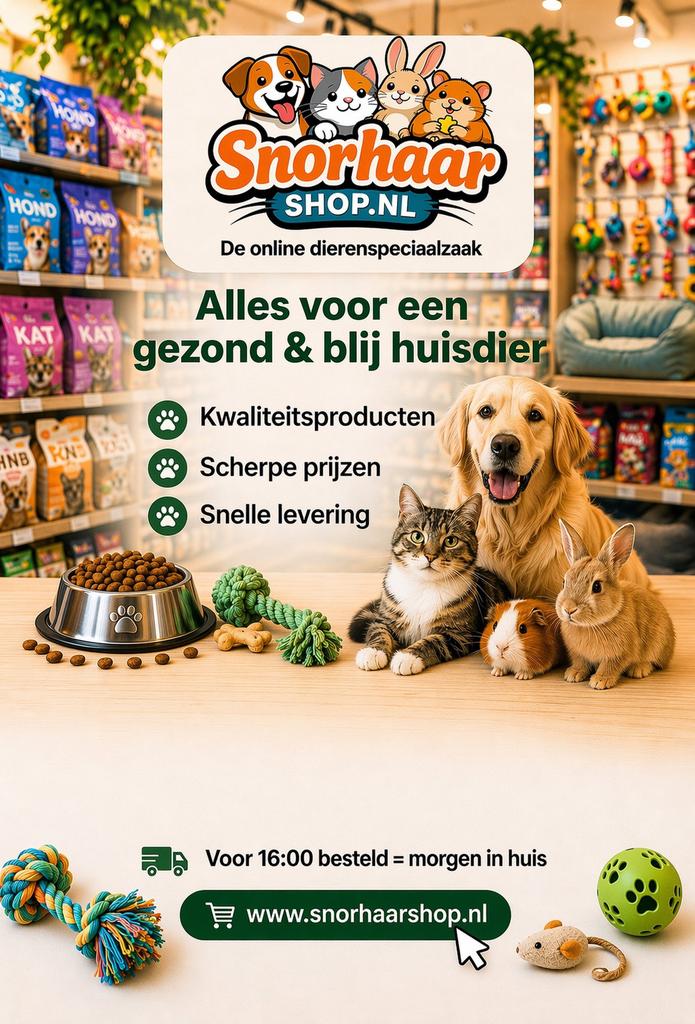 De online dierenspeciaalzaak, Ophalen, Nieuw