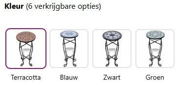 Mozaiektafel bistrotafel tafel rond 60 x 30 GRATIS BEZORGD!, Minder dan 50 cm, 50 tot 100 cm, Verzenden, Nieuw