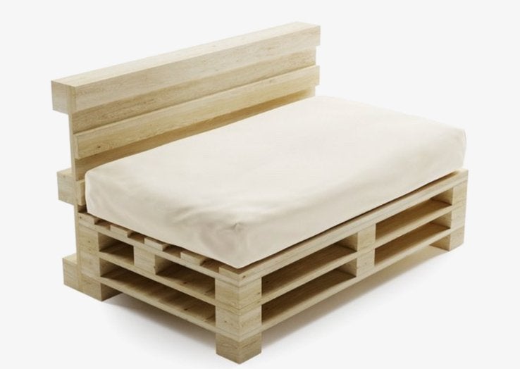 Beige/zandkleurig palletkussen 80 x 120 cm, Tuin en Terras, Tuinmeubel-accessoires, Ophalen, Nieuw