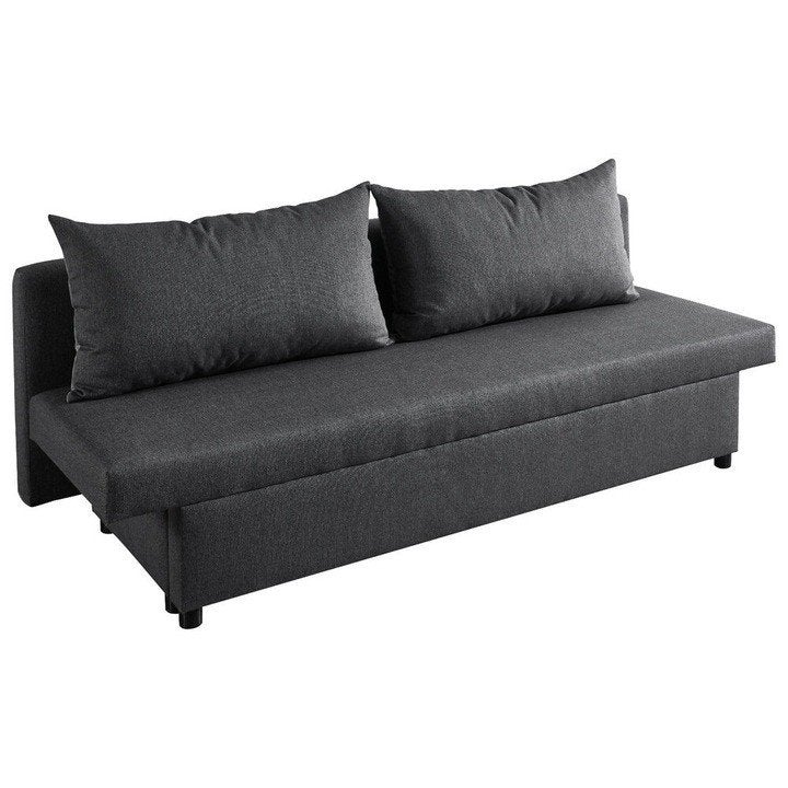 Nette Leen Bakker Slaapbank Brisbane - grijs, Ophalen, 70 cm of minder, Tweepersoons, 190 cm of minder