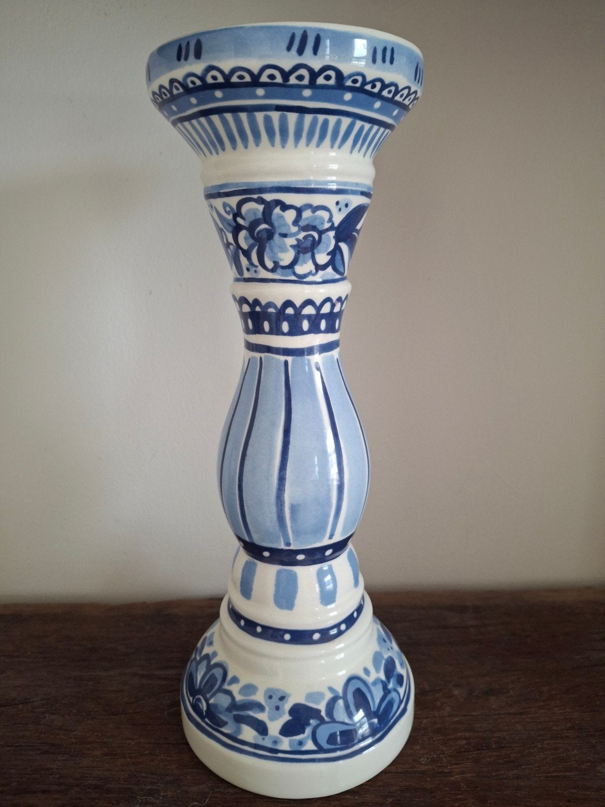 Blond Amsterdam Delfts Blauw Kandelaar, Ophalen of Verzenden