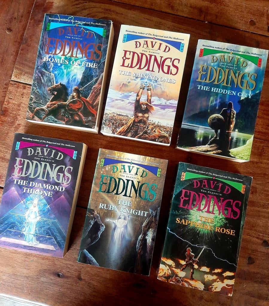 David Eddings - The Tamuli & The Elenium - (Compleet/ Serie), Boeken, Fantasy, Gelezen, Ophalen of Verzenden