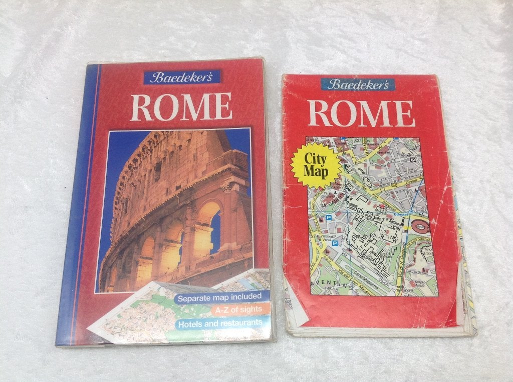 Baedeker's stadsgids Rome met plattegrond 1999, Europa, Ophalen of Verzenden, Reisgids of -boek, Karl Baedeker