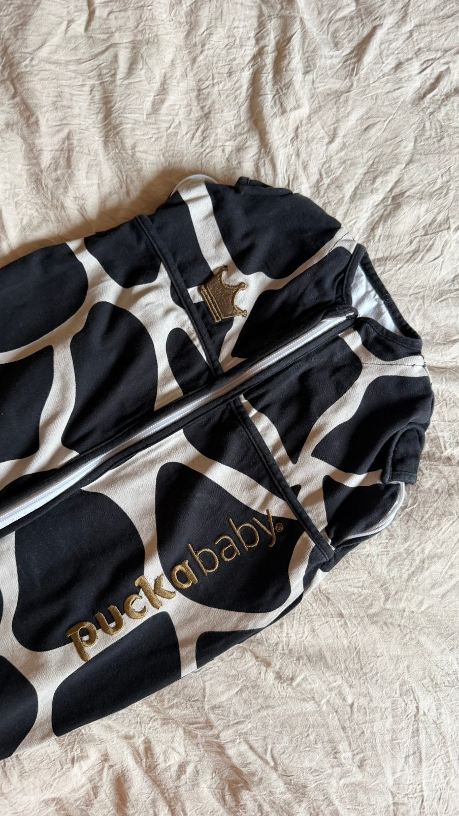 Puckababy slaapzak 3-6 maanden, Kinderen en Baby's, Ophalen of Verzenden, Zo goed als nieuw, 70 tot 85 cm, Slaapzak