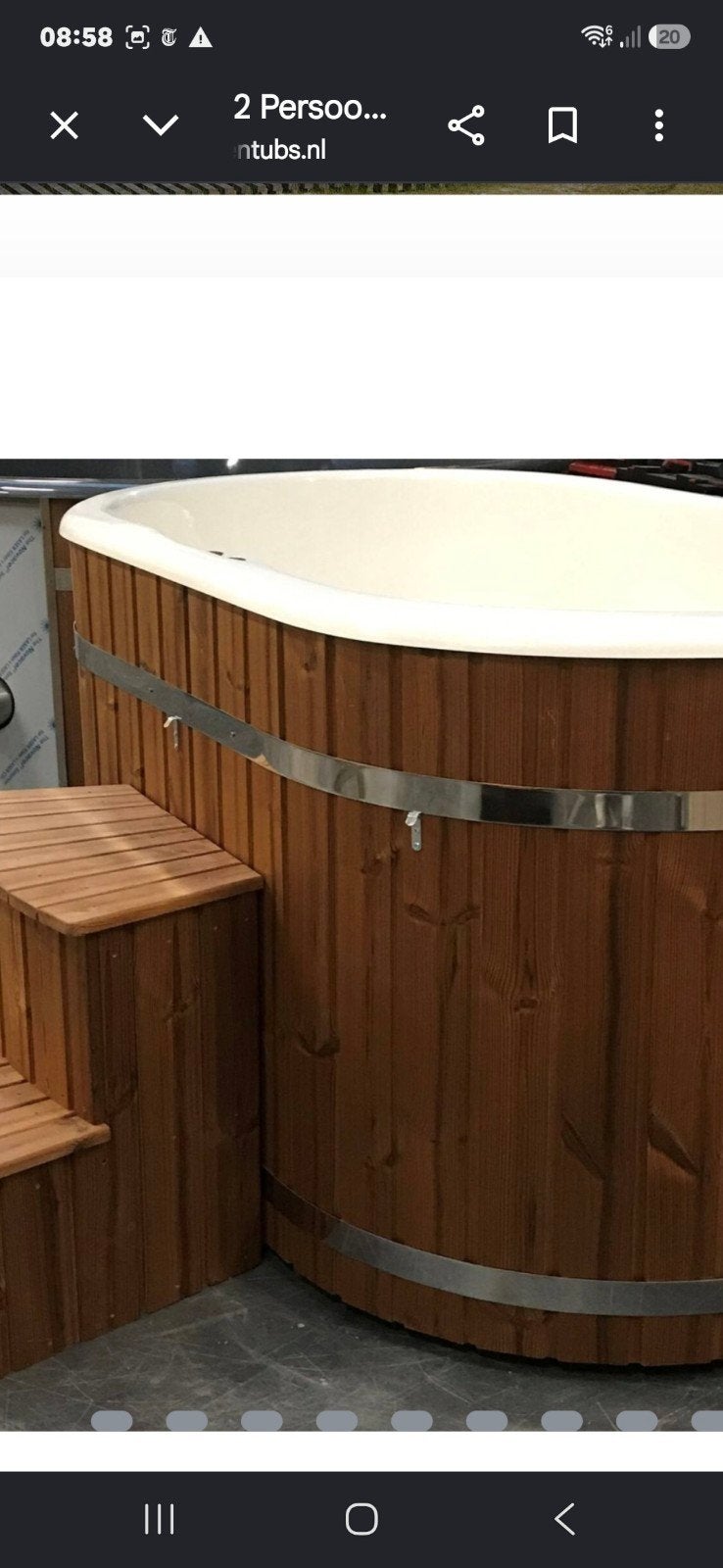 Hottub houtgestookt, Ophalen, Gebruikt