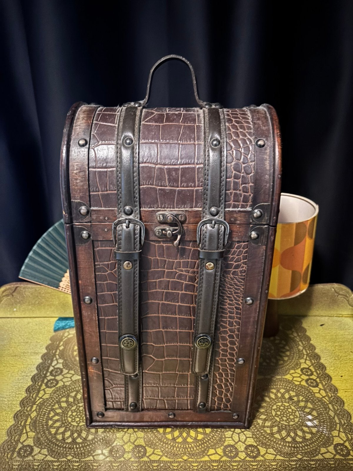 Wijnkistje / wine box, Huis en Inrichting, Woonaccessoires | Kisten, Ophalen, Zo goed als nieuw, Minder dan 50 cm