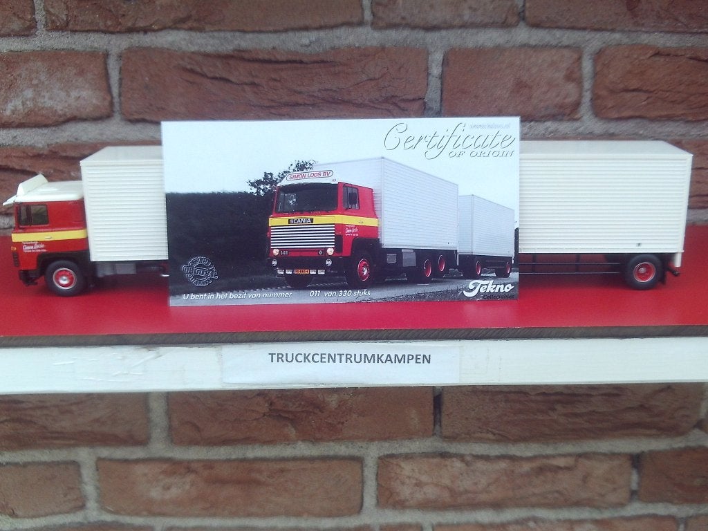 Tekno  Scania  141  V8  van  Simon  Loos., Ophalen of Verzenden, Nieuw, Bus of Vrachtwagen, Tekno