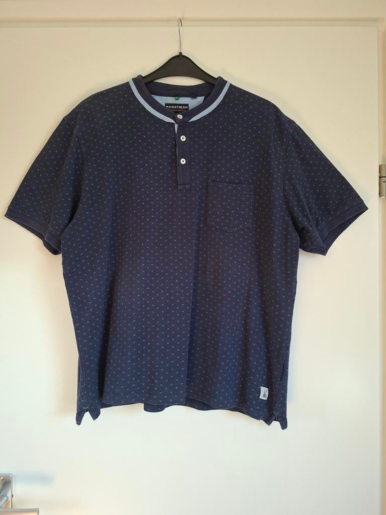 Donkerblauwe polo | Mainstream | 100% katoen | XXL, Kleding | Heren, Blauw, Overige maten, Zo goed als nieuw, Mainstream