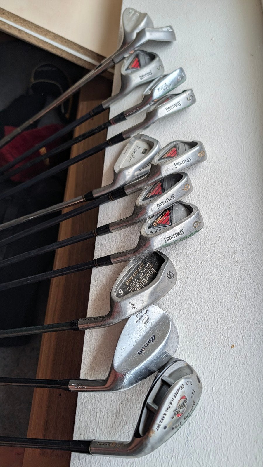 Complete golfset 12 clubs: Mizuno, Spalding, Tour Edge, Sport en Fitness, Golf, Ophalen, Gebruikt, Set, Mizuno