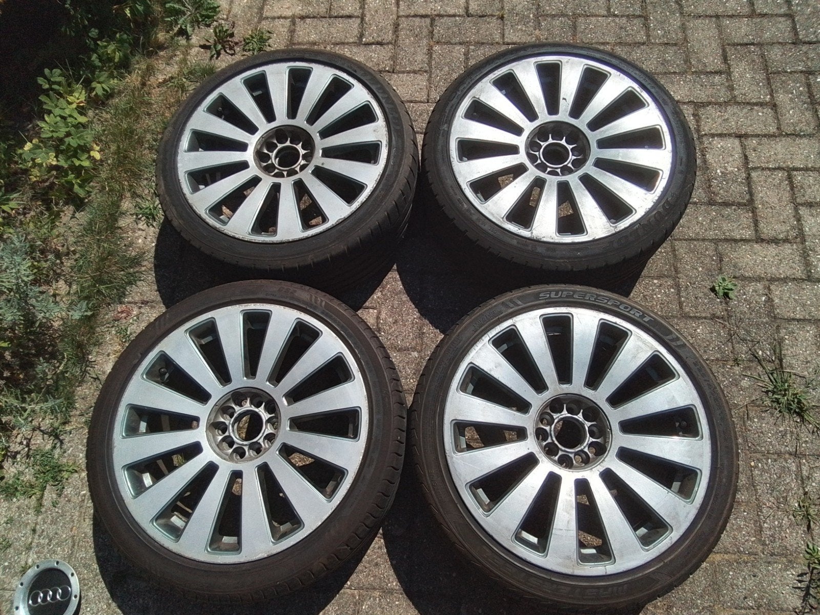 audi imitatie velgen met banden, Ophalen of Verzenden, 19 inch, Zomerbanden