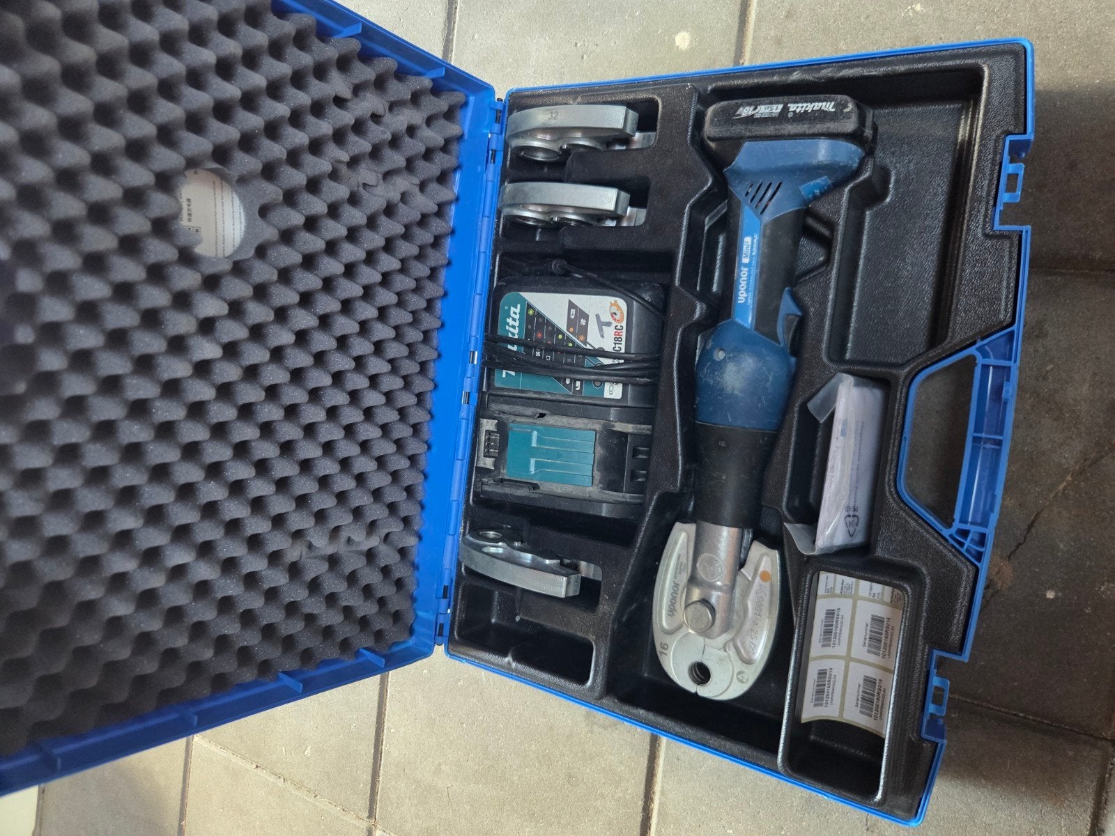 Uponor perstang mini 2, Ophalen, Gebruikt
