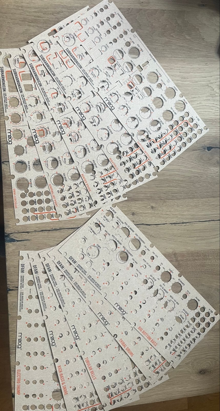 Moog DFAM/Subharmonicon Patch Sheets, Ophalen of Verzenden, Zo goed als nieuw, Overige aantallen, Overige merken