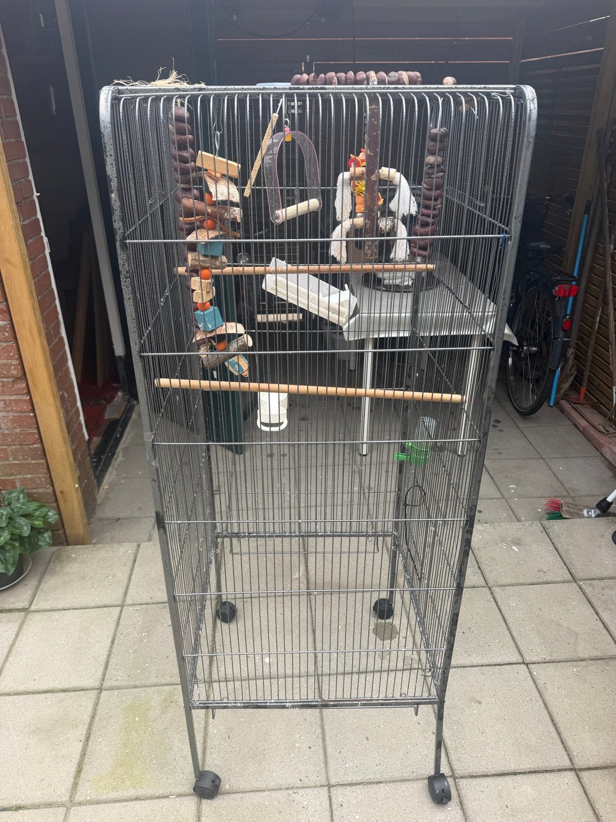 Vogelkooi XL, Dieren en Toebehoren, Vogels | Hokken en Kooien, Ophalen of Verzenden, Metaal, Vogelkooi