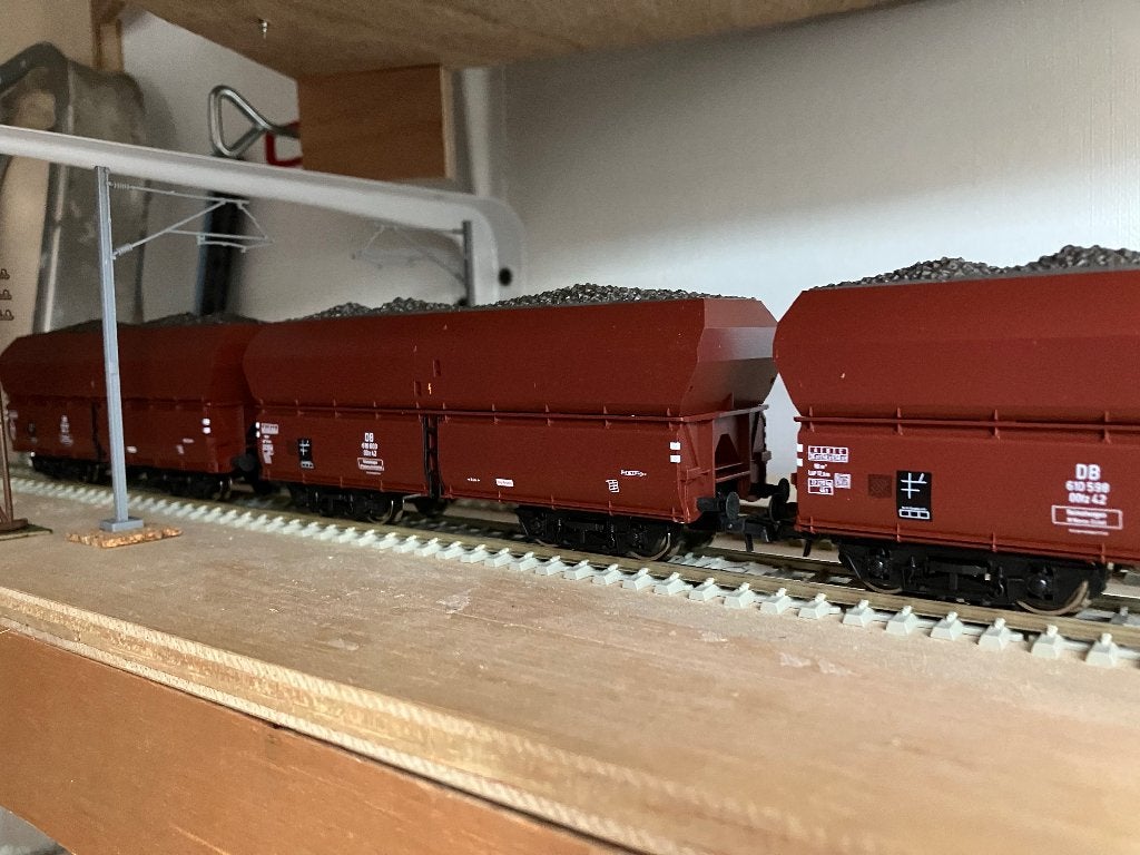 Roco kolenwagon ertswagons 5 stuks, Gelijkstroom, Wagon, Ophalen of Verzenden, Zo goed als nieuw