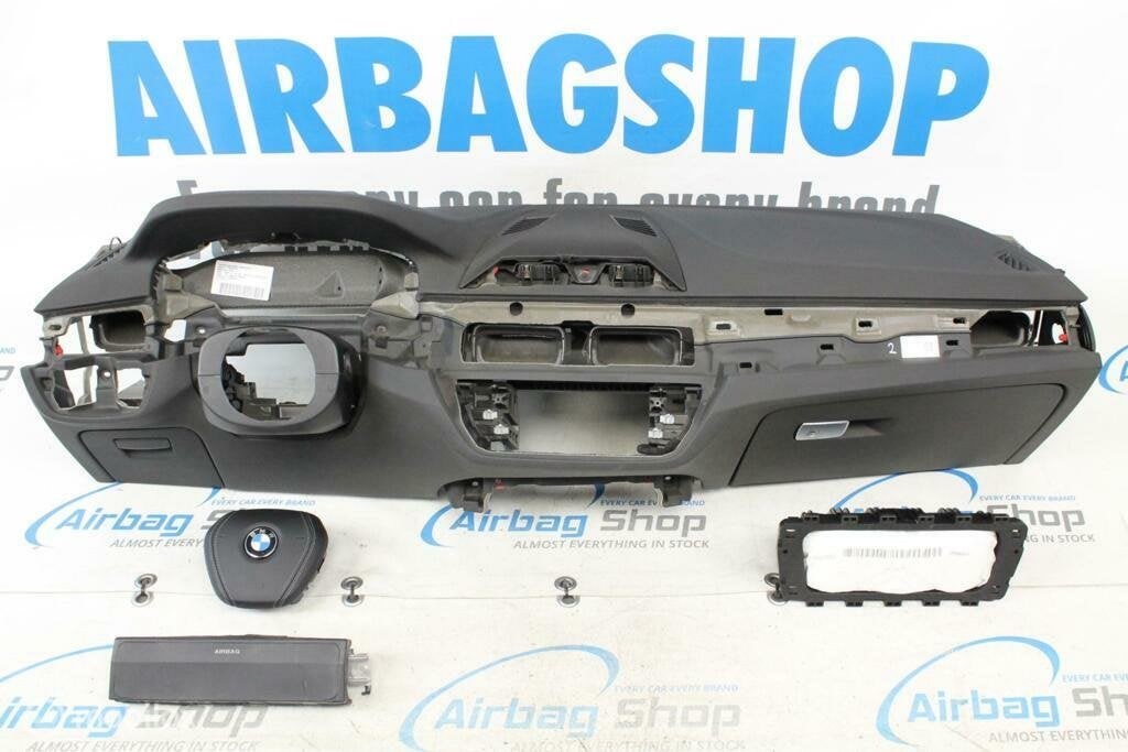 Airbag set - Dashboard leder met stiksels BMW 5 serie G30, Gebruikt, Ophalen of Verzenden