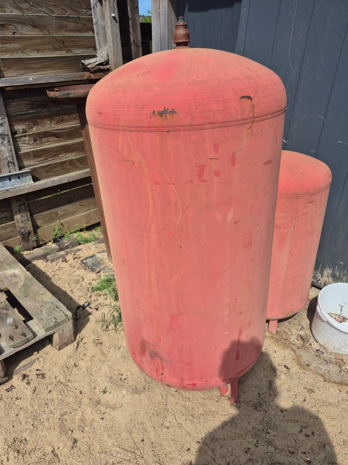 Expansievat  130 cm hoog, voor maken bbq of houtkachel, 100 liter of meer, Ophalen, Onderdeel, Onbekend