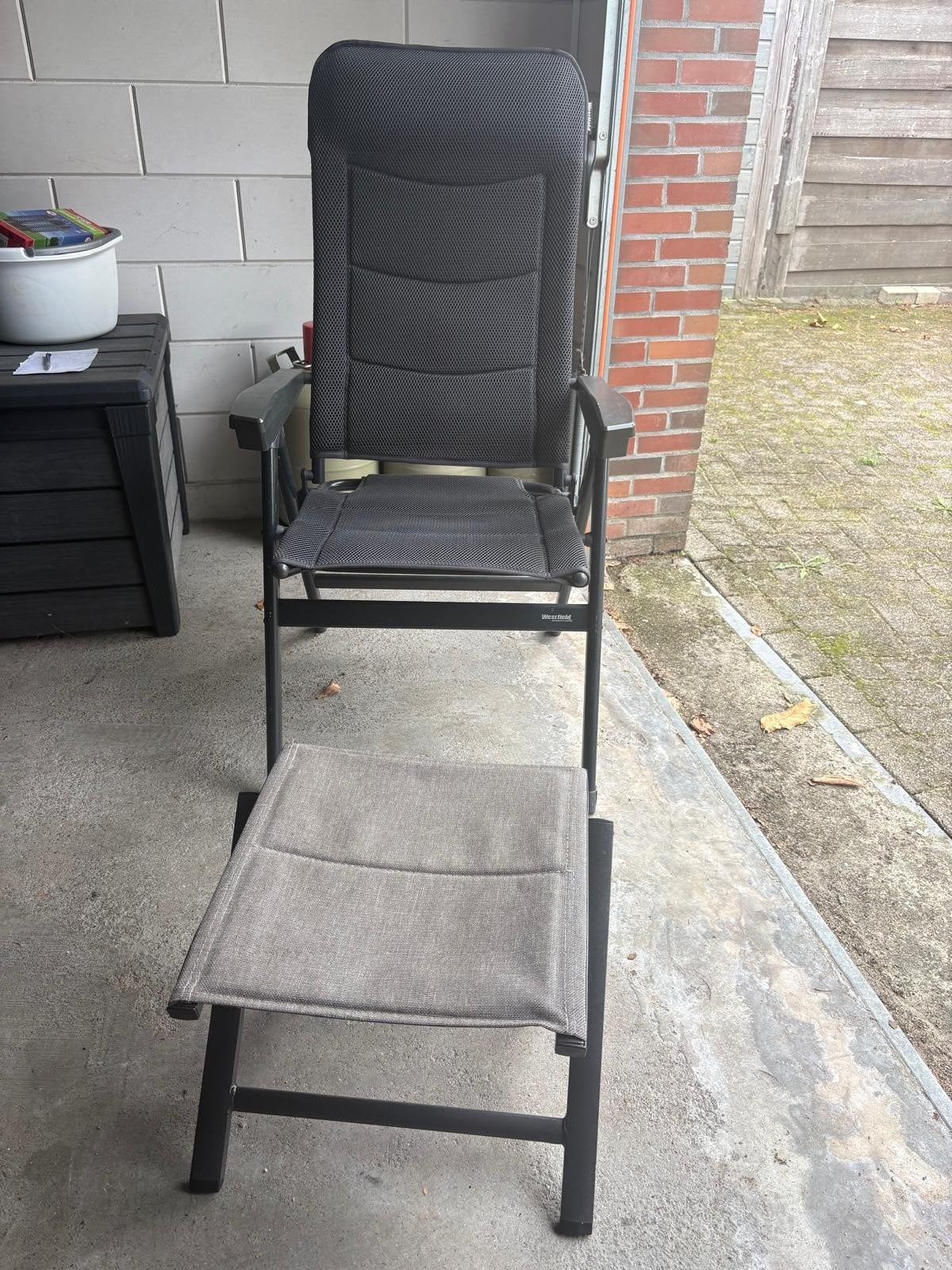 Westfield Majestic Campingstoel met Voetenbank, Ophalen, Gebruikt, Campingstoel