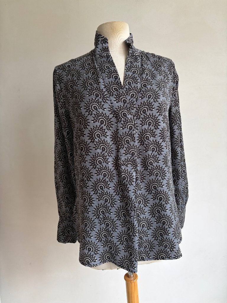 dea kudibal blouse maat s grijs zwart, Kleding | Dames, Verzenden, Zo goed als nieuw, Maat 36 (S), Grijs