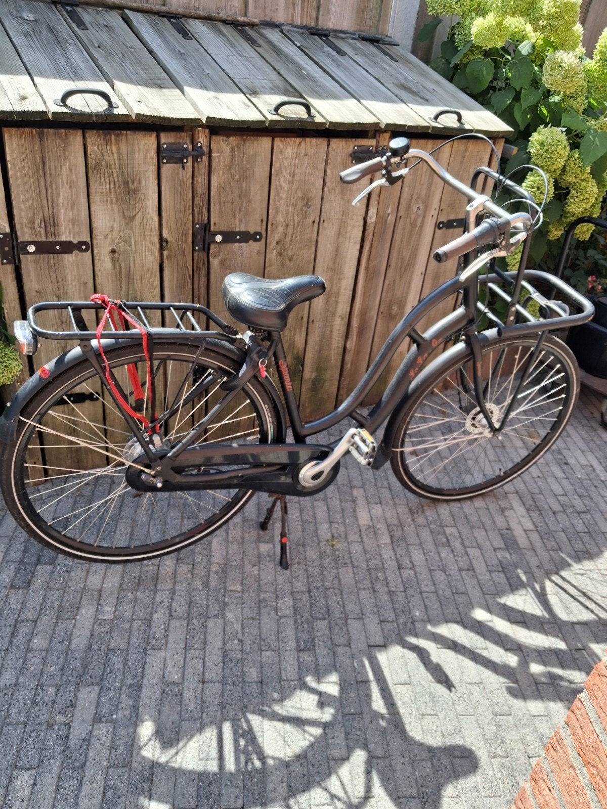 zwarte Sparta meisjesfiets 24 inch, Ophalen, Sparta, Versnellingen, Gebruikt