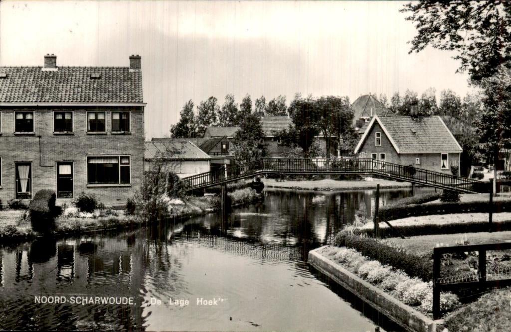 Noord-Scharwoude - Brug - De Lage Hoek, Verzamelen, Ophalen of Verzenden, 1960 tot 1980, Gelopen, Noord-Holland