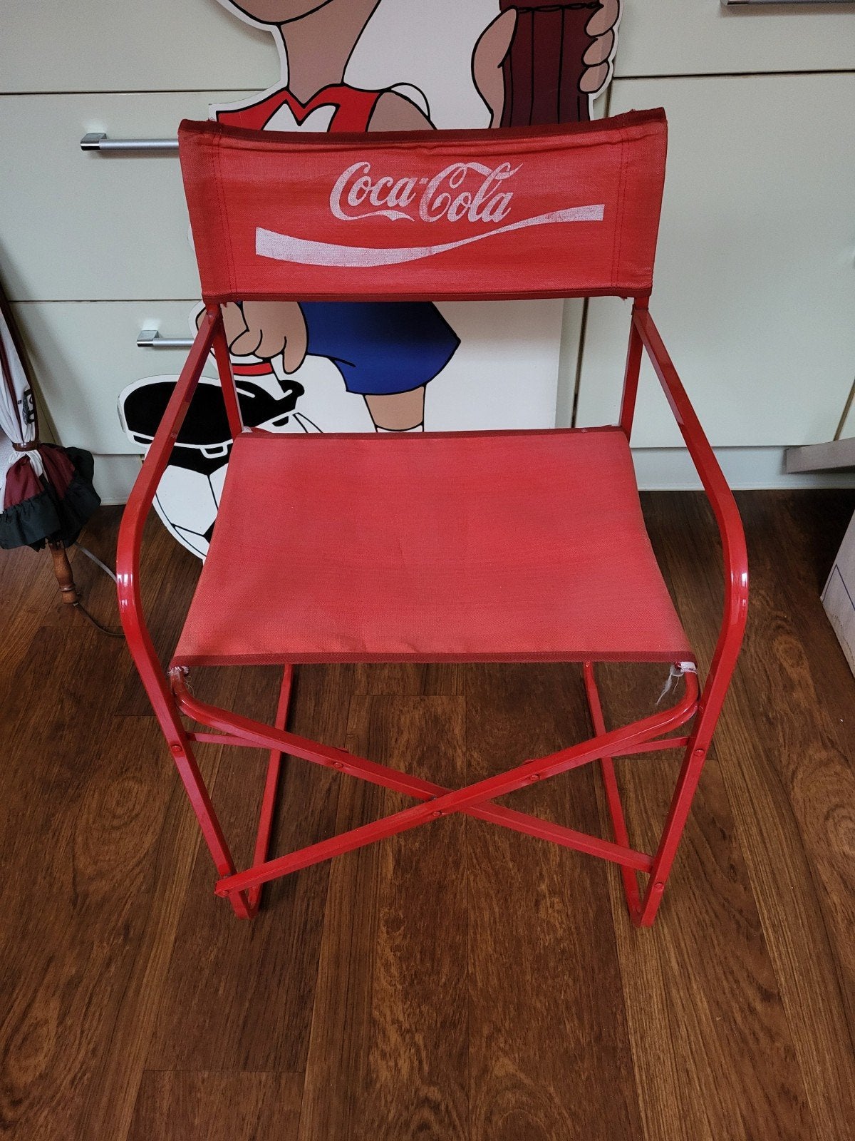 Vintage Coca-Cola Klapstoel - Decoratief Item, Ophalen, Gebruikt, Gebruiksvoorwerp