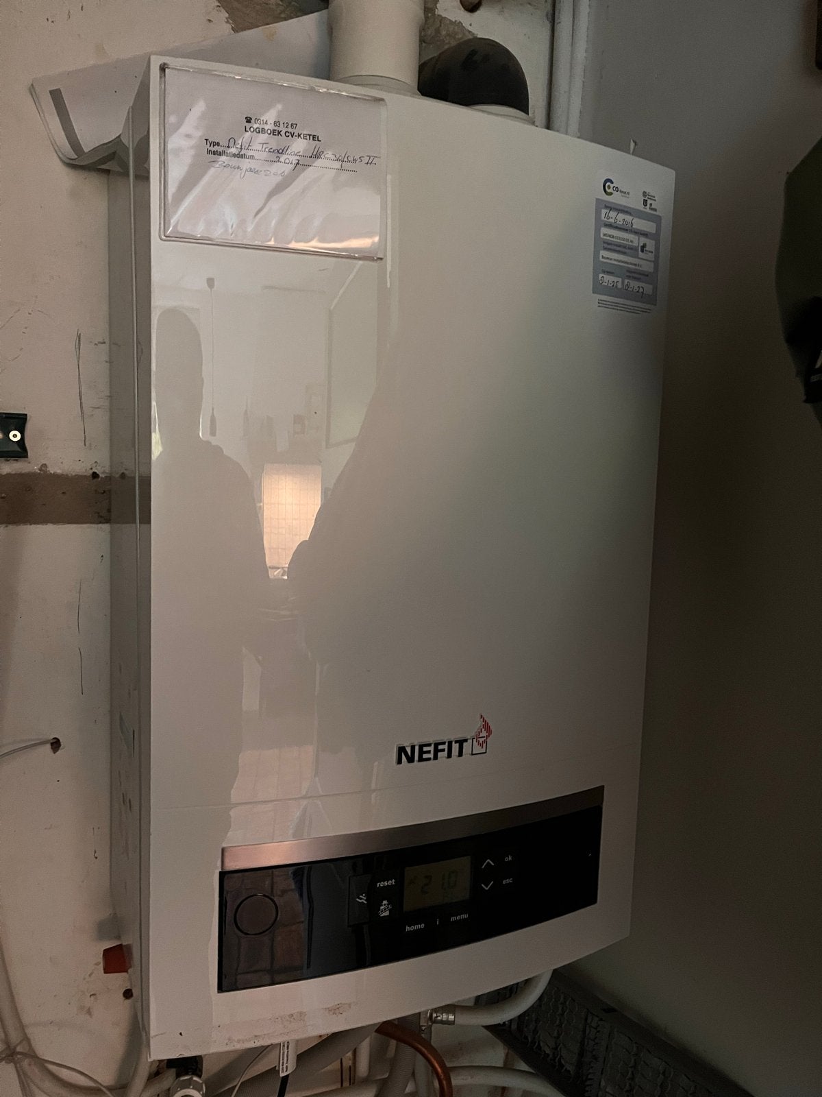 Nefit Trendline HRC 25/CW4 II CV-ketel uit 2016, Gebruikt, Hoog rendement (Hr), Cv-ketel of Combi-ketel, Minder dan 60 cm