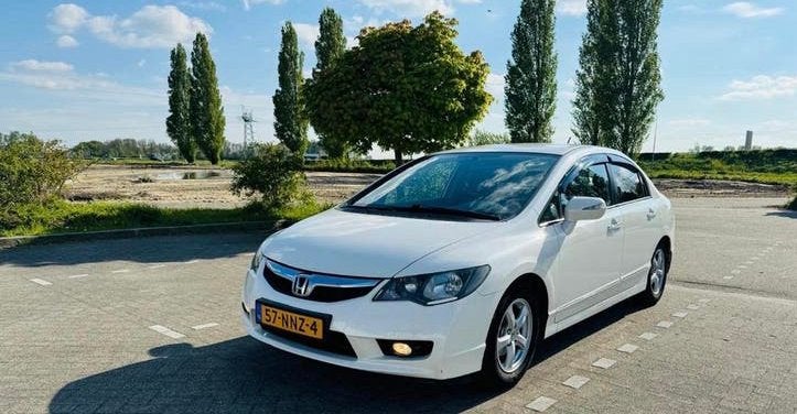 Honda Civic 1.3 Vtec Hybrid 4DR C-tr. 2010 Wit, Wit, Origineel Nederlands, Hybride Elektrisch/Benzine, 22 km/l