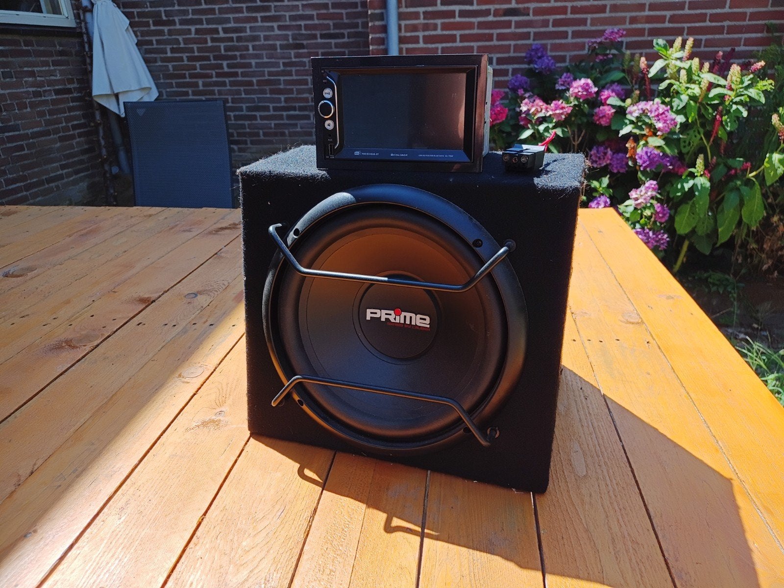 Caliber subwoofer en autoradio, Auto diversen, Ophalen, Gebruikt