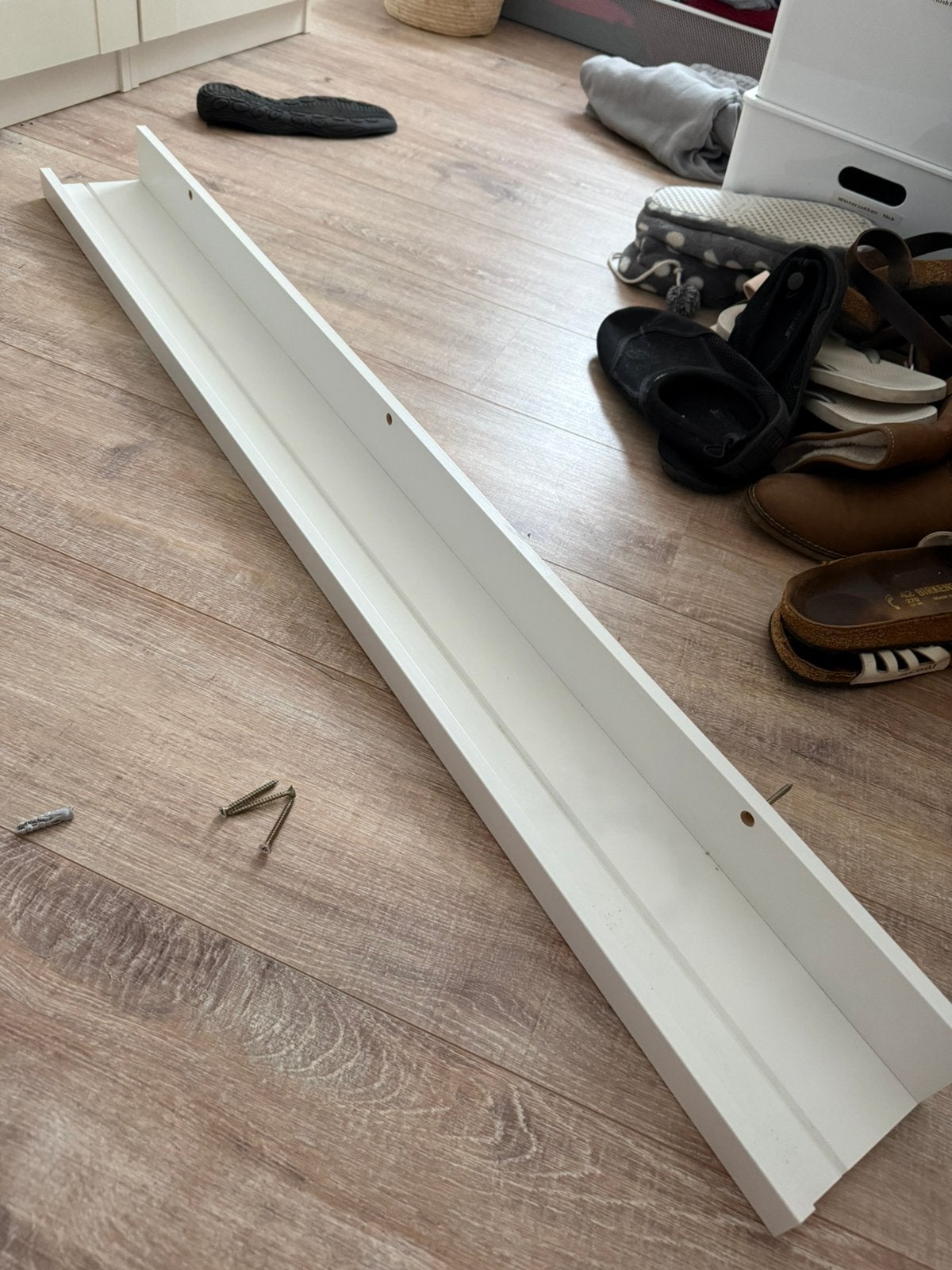 Mosslanda schilderijenplank 115 cm wit, Ophalen, Gebruikt