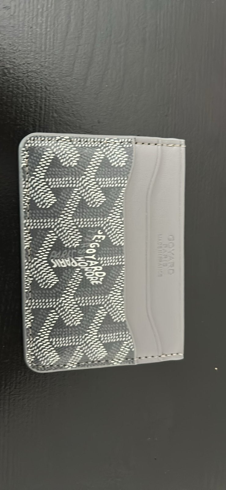 Goyard Saint Sulpice Kaarthouder Grijs. niet echt!, Sieraden, Tassen en Uiterlijk, Portemonnees, Ophalen of Verzenden, Nieuw, Grijs