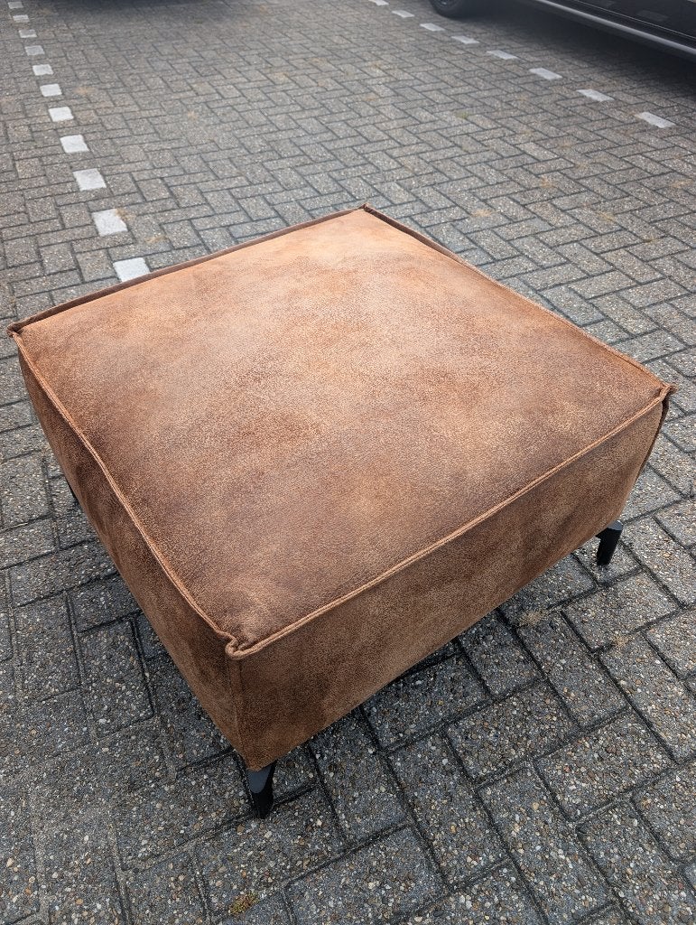 Hocker 100x100, Ophalen, Vierkant, Nieuw, Leer