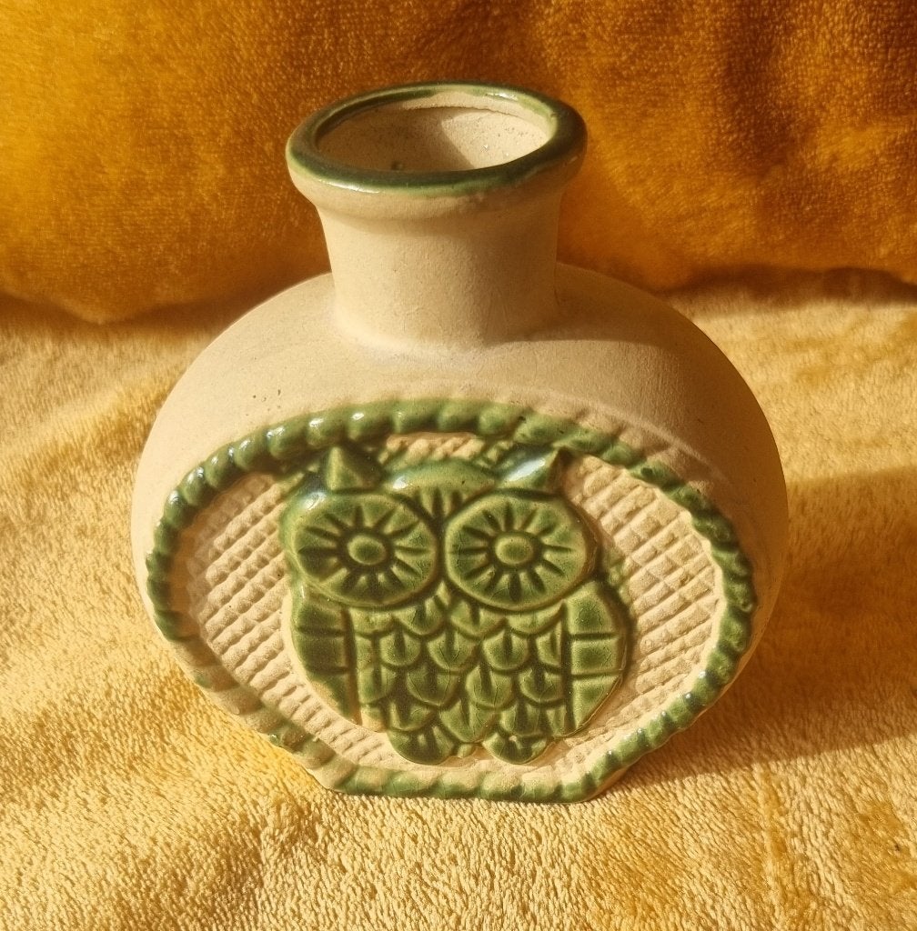 Vintage keramieken uilenvaasje, Antiek en Kunst, Ophalen of Verzenden