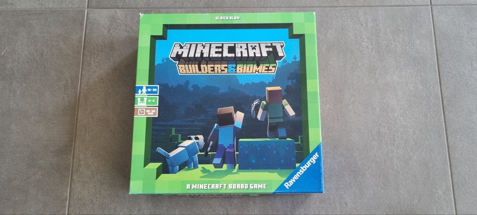 Minecraft Builders & Biomes bordspel Ravensburger, Ophalen of Verzenden, Zo goed als nieuw
