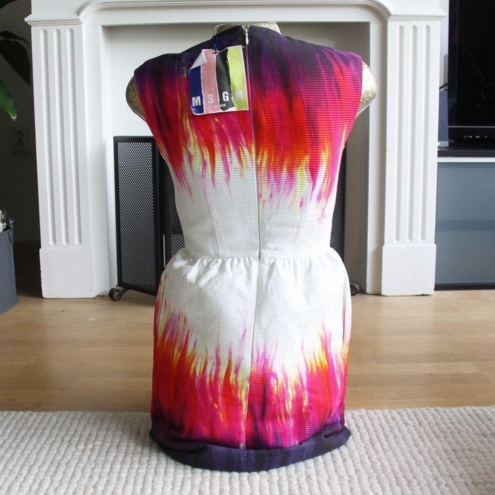 MSGM Jurk (Maat 36) € 160,-, Kleding | Dames, Meerkleurig, Nieuw, Ophalen of Verzenden, Maat 36 (S)