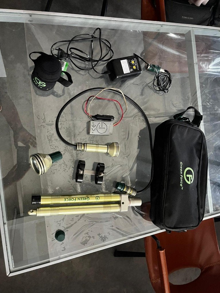 Duiklamp Greenforce, Watersport en Boten, Ophalen of Verzenden, Gebruikt, Duiklamp