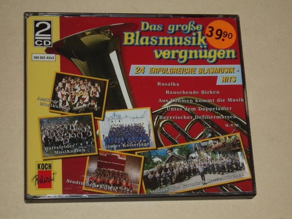 2 CD Das grosse Blasmusik vergnugen , blaasmuziek, Verzenden, Gebruikt