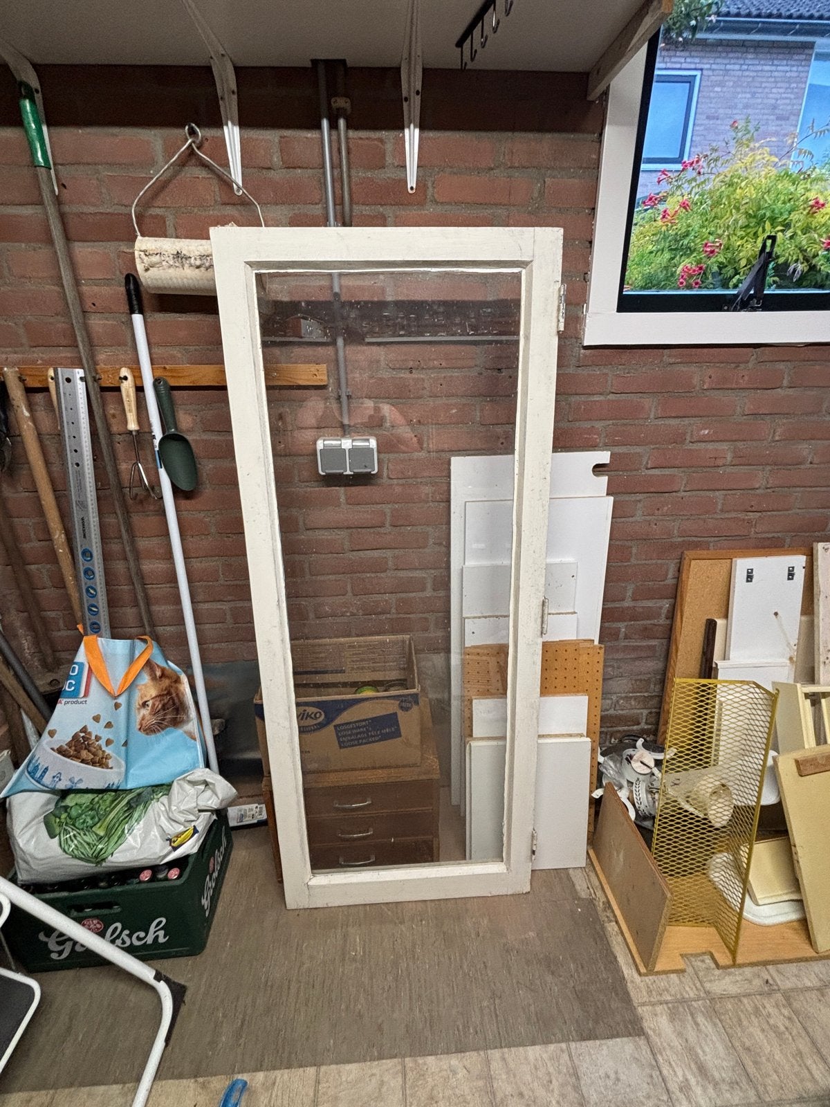 Raam 152 x 62,5 cm, Doe-het-zelf en Verbouw, Glas en Ramen, Ophalen, Gevelraam of Ruit, Gebruikt, Minder dan 80 cm