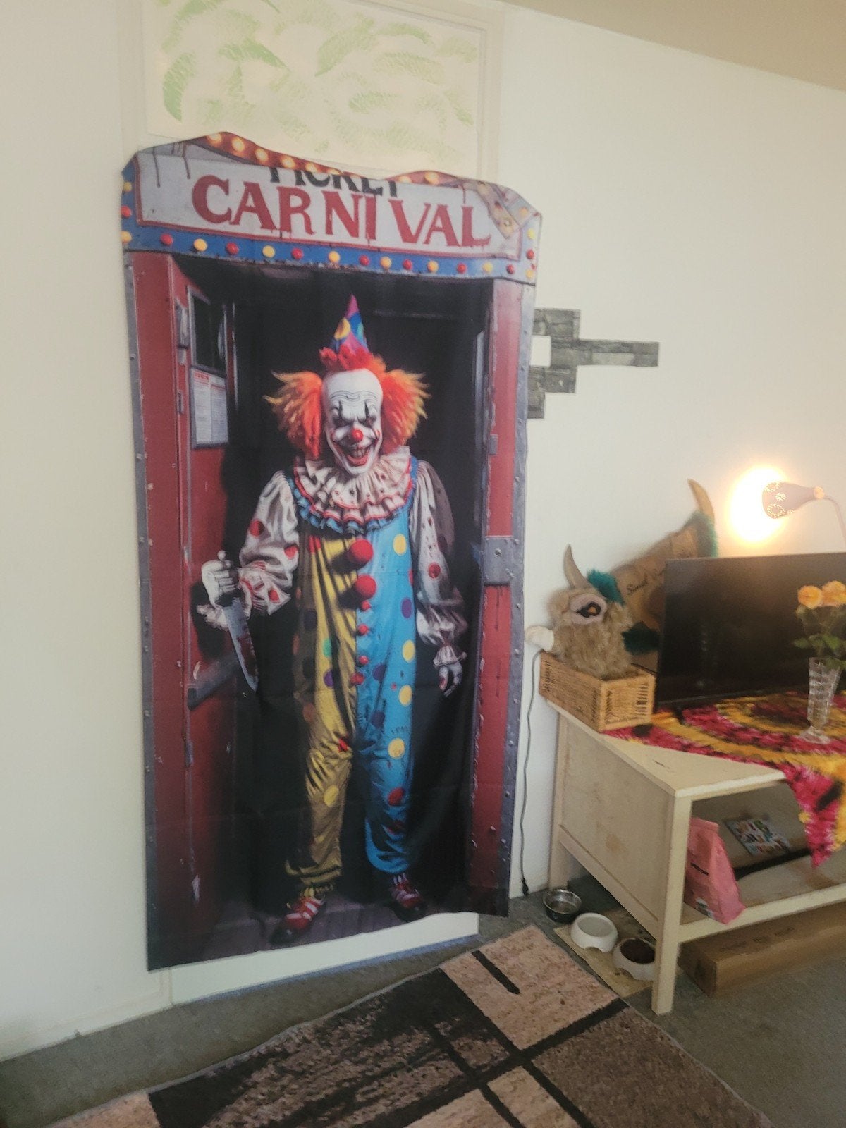 Origineel filmdoek Stephen King's IT - Pennywise de Clown, Ophalen of Verzenden