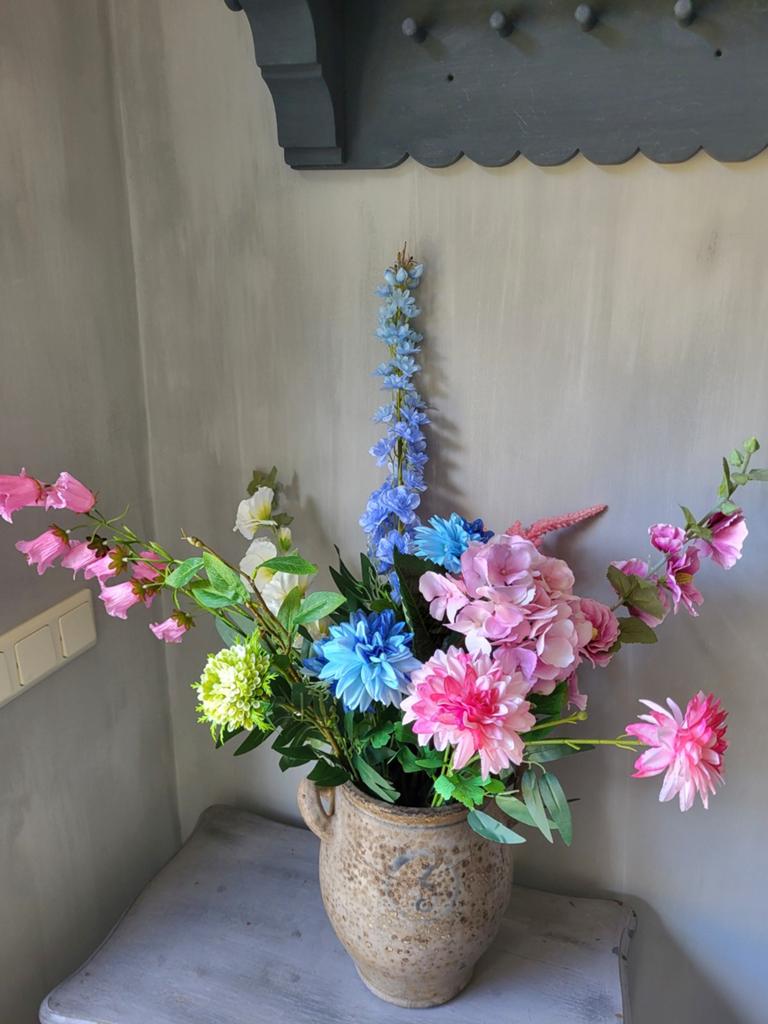 Prachtig Veldbloemen Boeket - Kunstbloemen, Inclusief kunstbloemen, Binnen, Nieuw, Textiel