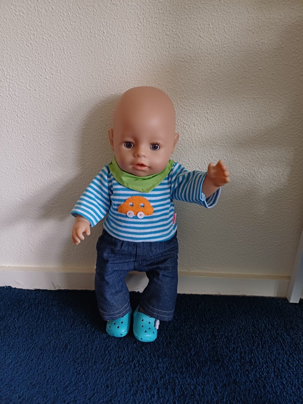 Baby Born pop met kleding en schoentjes, Kinderen en Baby's, Speelgoed | Poppen, Ophalen, Nieuw, Babypop