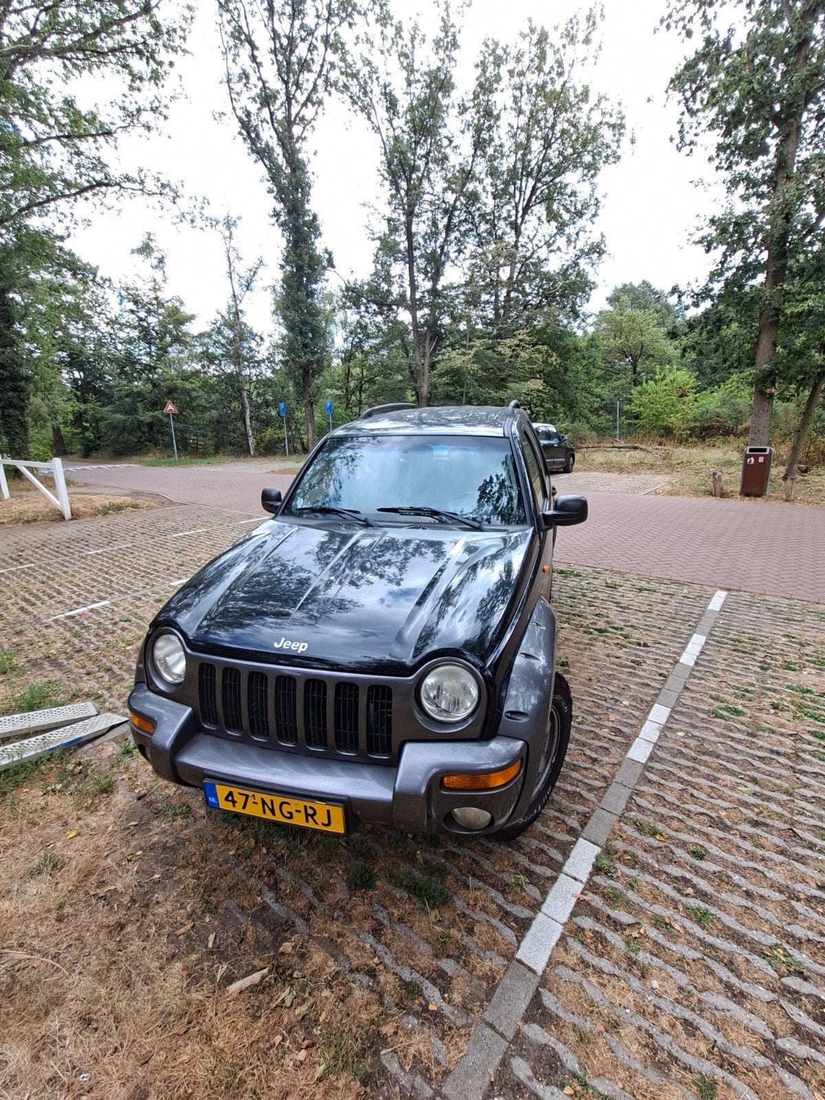 Jeep Cherokee 3.7 V6 AUT 2003 Zwart, Automaat, 3700 cc, 3360 kg, Zwart