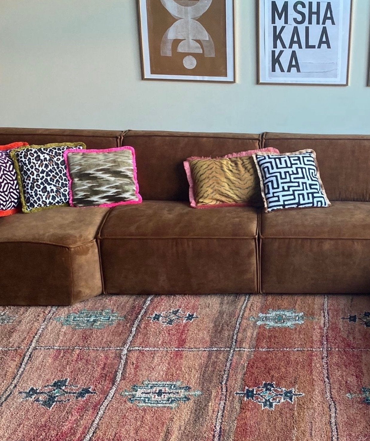 Vintage Marokkaans Berber vloerkleed - Handgeknoopt, Huis en Inrichting, Stoffering | Tapijten en Kleden, Ophalen, Gebruikt, Bruin