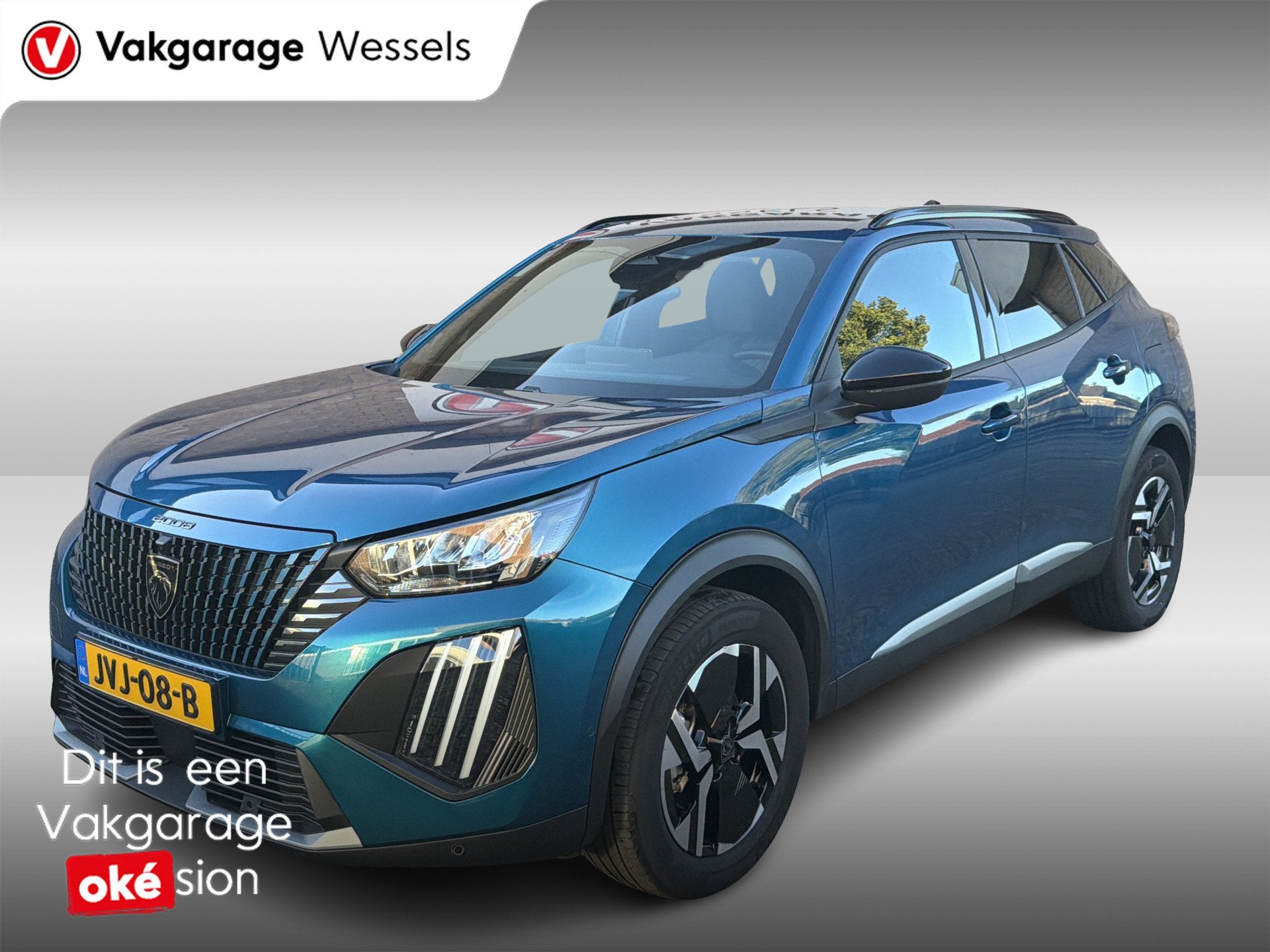 Peugeot 2008 1.2 Hybrid 145 Allure Automaat | Camera | PDC |, Auto's, Stof, Gebruikt, 1199 cc, Blauw