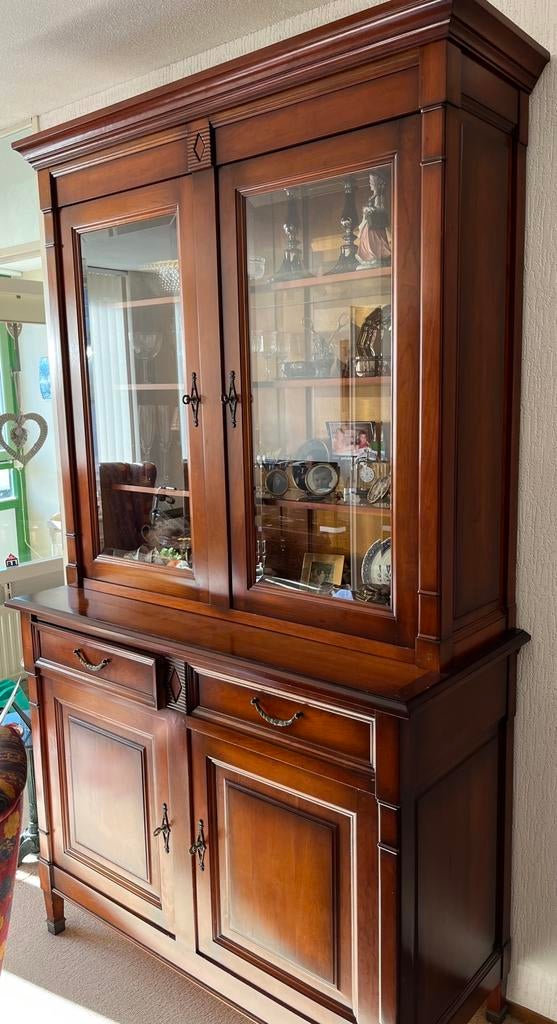 Prachtige massieve kersenhouten kast, Huis en Inrichting, Kasten | Buffetkasten, Ophalen, 100 tot 150 cm, 200 cm of meer, Zo goed als nieuw