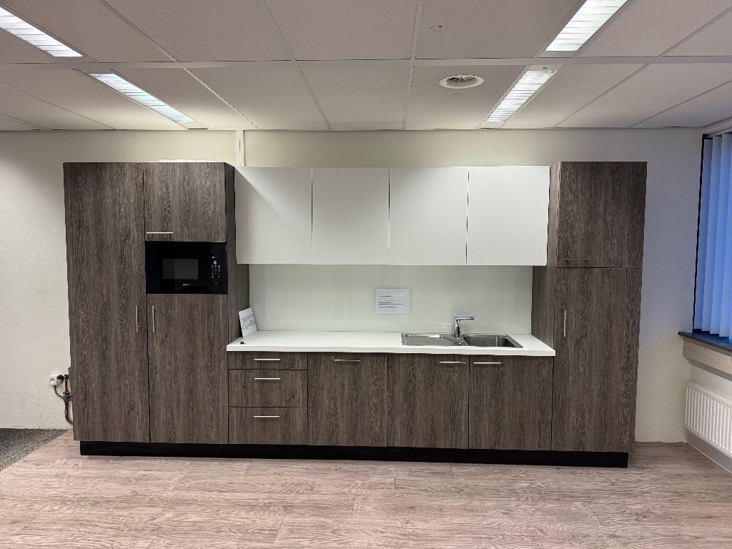 Complete keuken 420 cm breed, Ophalen, Overige materialen, Bruin, Overige typen