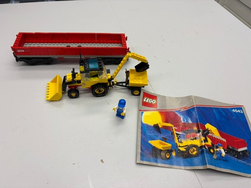 SB1698 lego trein 9v wagon 4543, Ophalen of Verzenden, Zo goed als nieuw