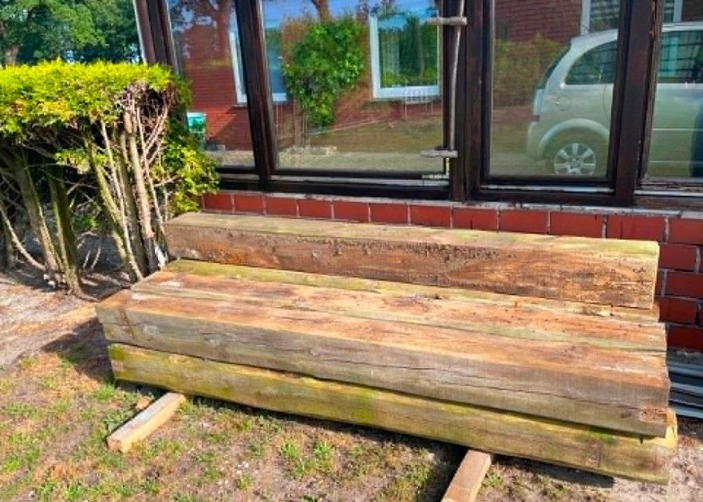 Houten balken, Doe-het-zelf en Verbouw, Hout en Planken, Gebruikt, Balk, Vuren, 200 tot 250 cm, 50 mm of meer, Ophalen