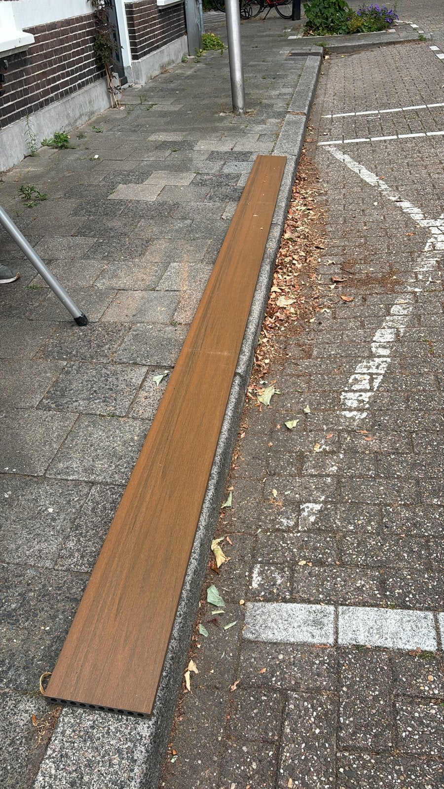 1 purashield composiet plank 4m gratis op te halen, Ophalen, Gebruikt, Planken, Hardhout
